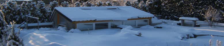 Schildkrtenhaus im Winter